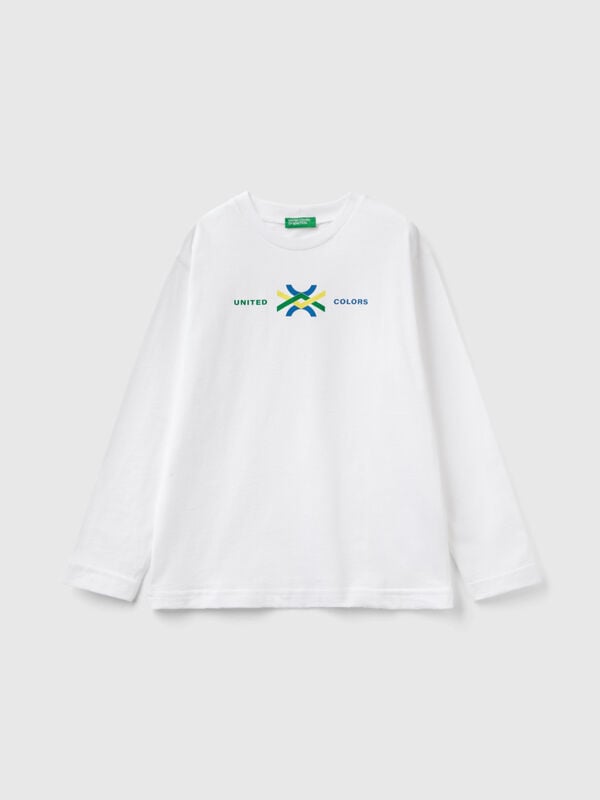 Langärmeliges T-Shirt aus Bio-Baumwolle Jungen
