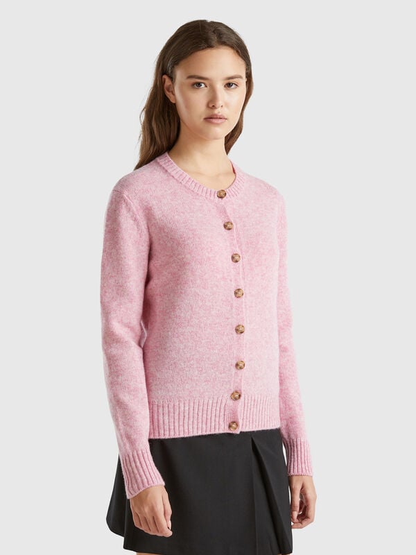 Cardigan in pure Shetland wool Women