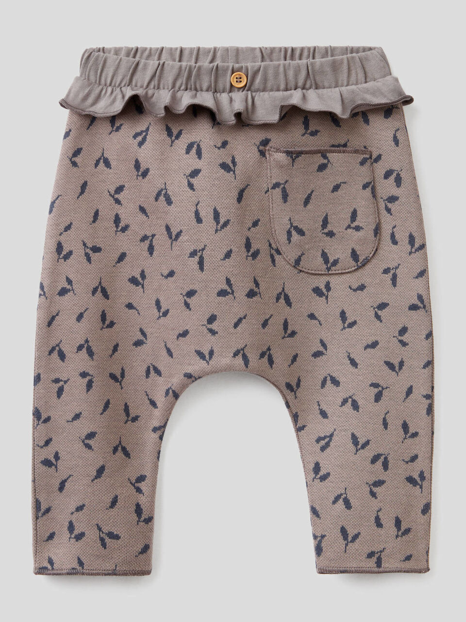 Pantalon en coton bio avec ruches image number 1