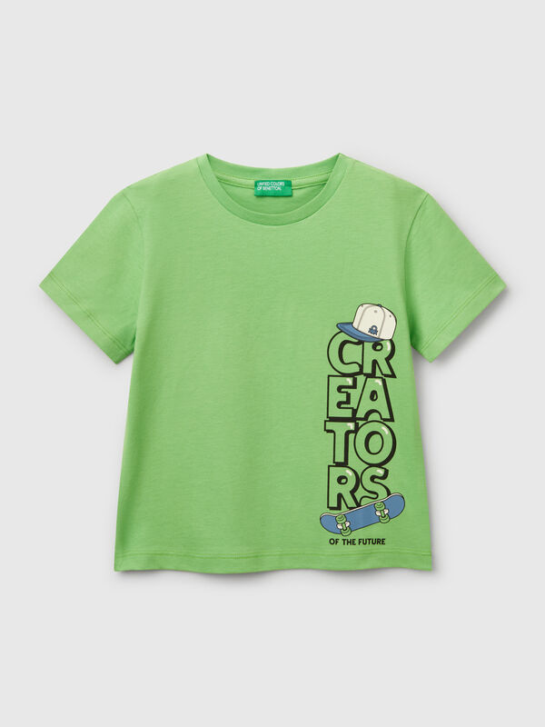 T-shirt en coton avec imprimé Garçon