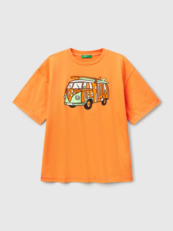 T-shirt avec imprimé devant et dos Garçon