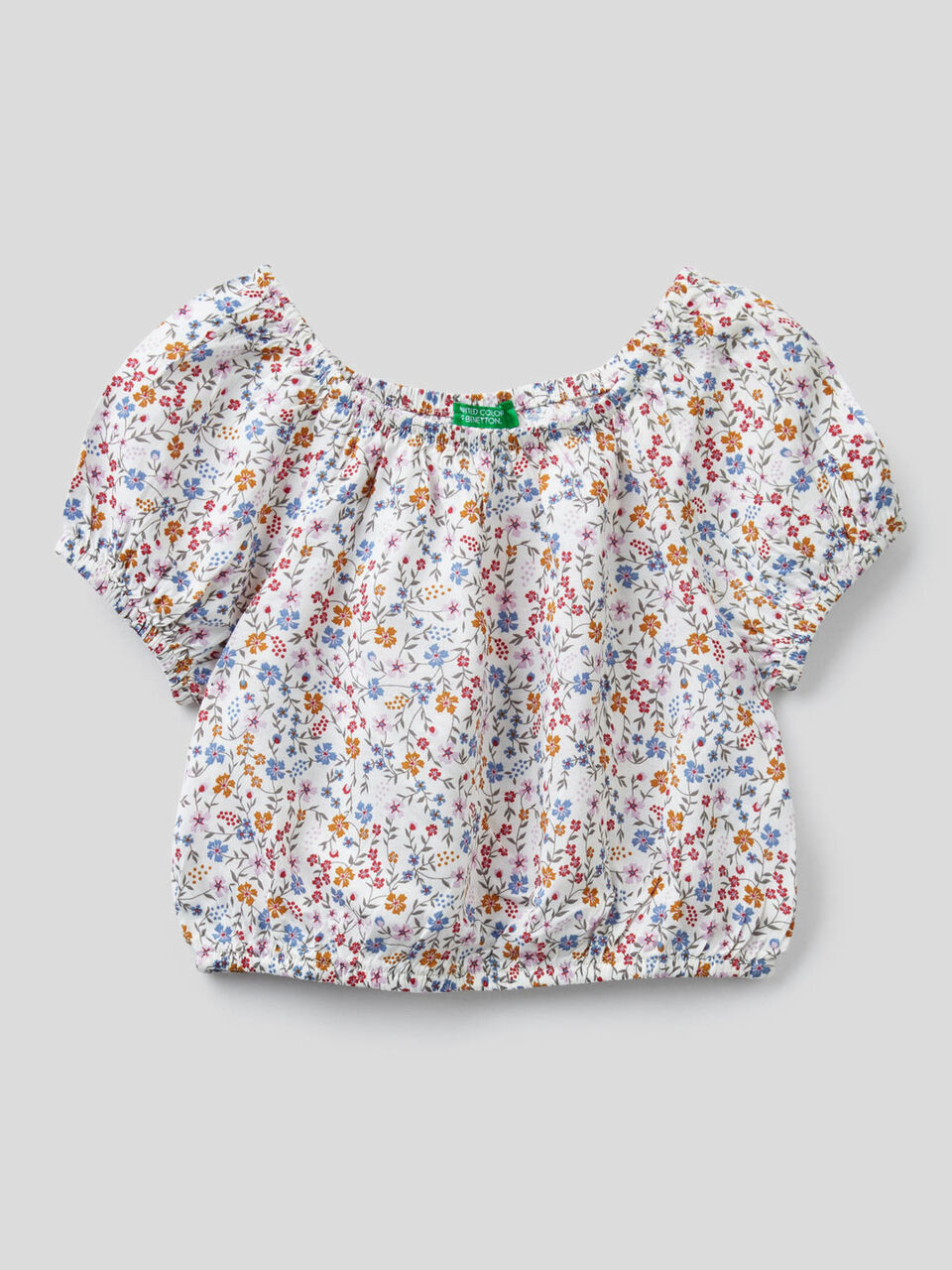 Cropped-Top mit Blumenprint image number 1