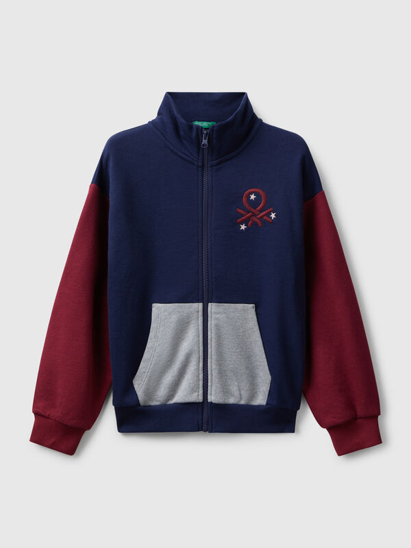 Sweat-shirt zippé avec imprimé Filles