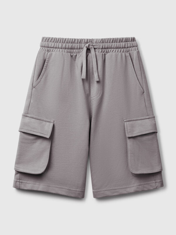 Leichte Fleece-Cargoshorts Jungen