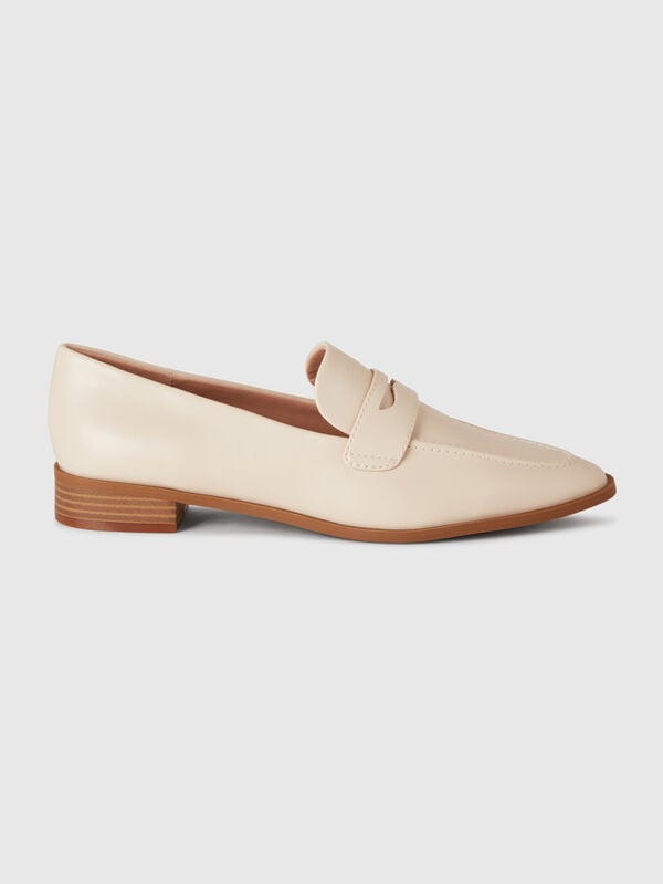 Mocassins en tissu enduit Femme