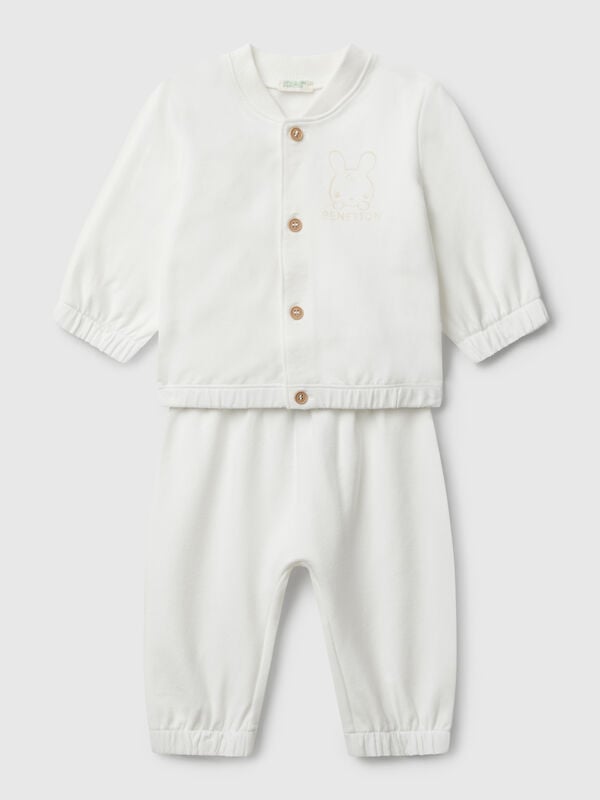 Sweatshirt-Set aus Baumwolle Newborn