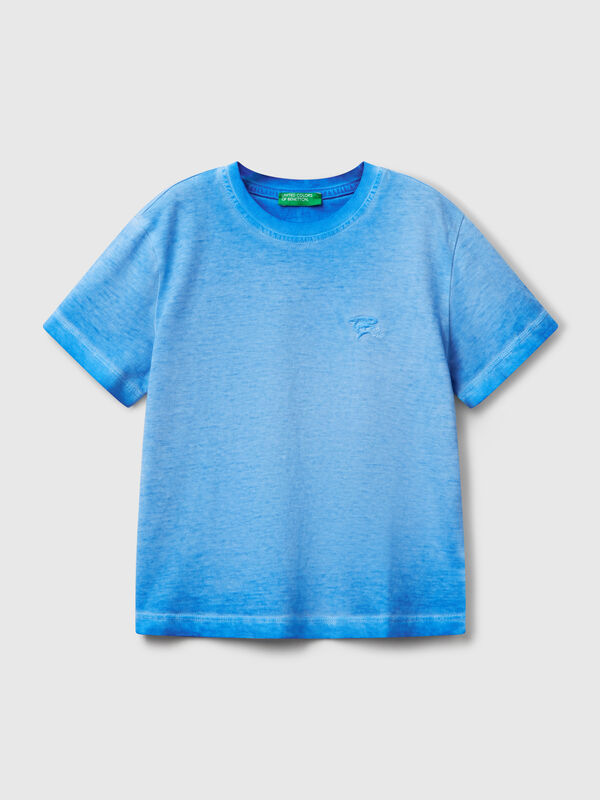 Over-Fit-T-Shirt mit Stickerei Jungen