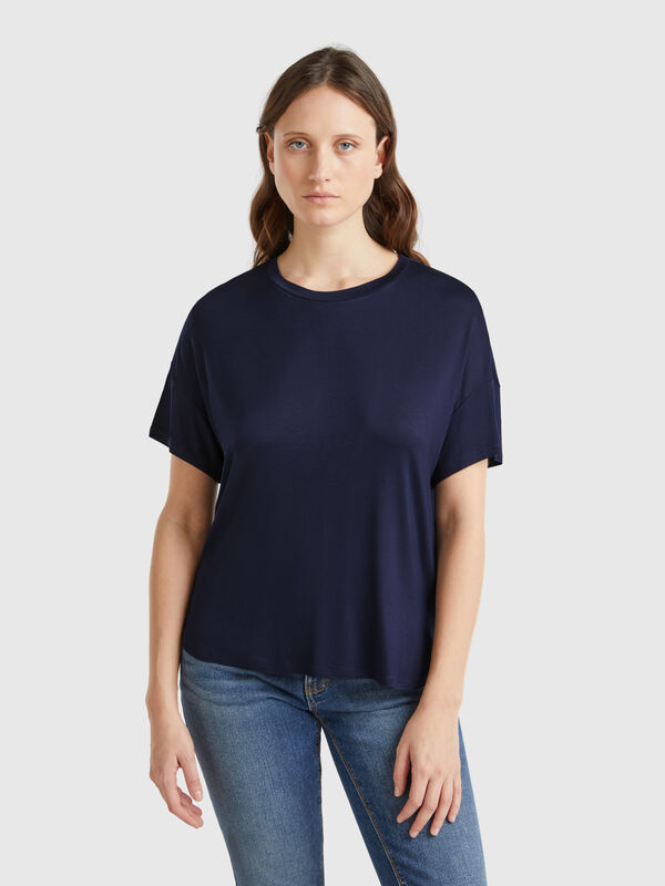 T-shirt coupe slim en viscose stretch Femme