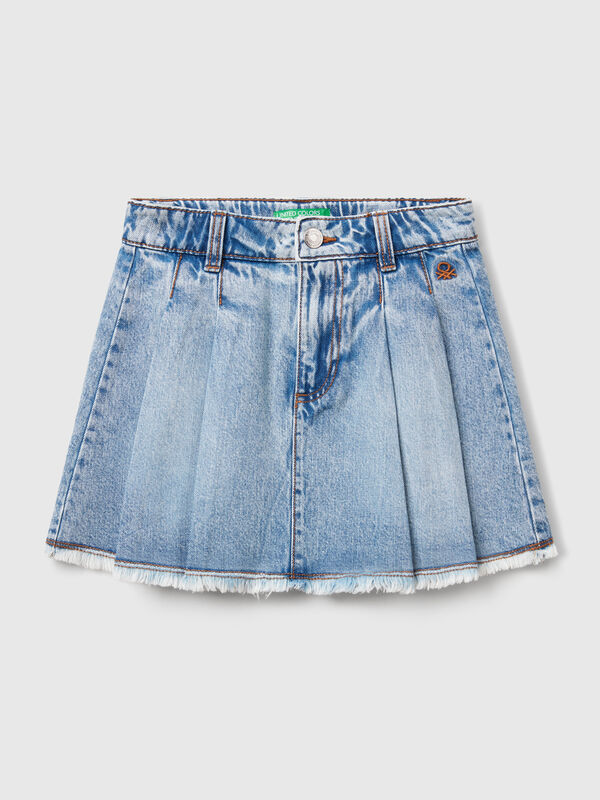Jupe en jean à plis Filles
