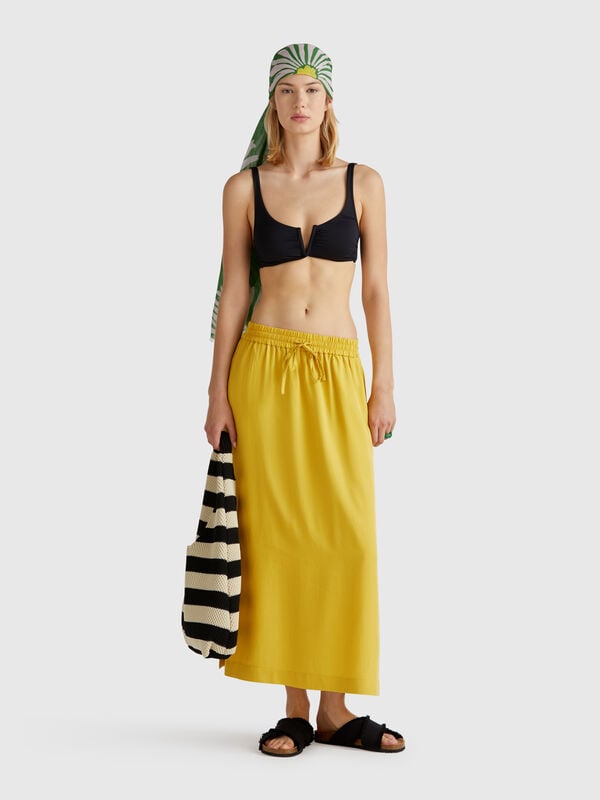 Jupe midi fluide Femme