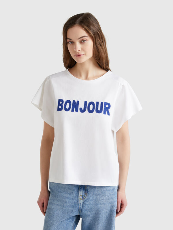 T-Shirt mit Stickerei Damen