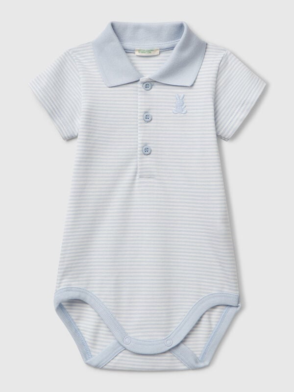 Polo-Body aus Stretch-Baumwolle Newborn