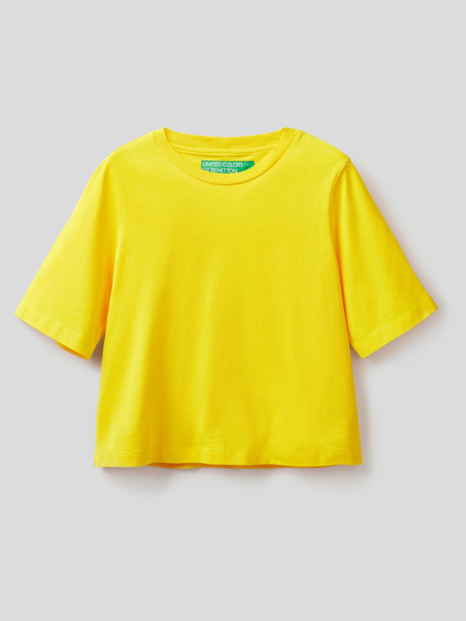 T-shirt coupe boxy 100% coton image number 1