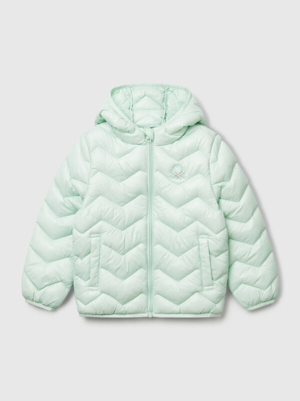 Wattierte Jacke mit Kapuze Mädchen