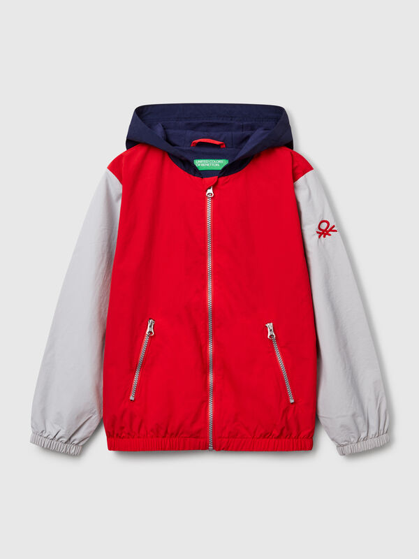 Veste en nylon à capuche Garçon