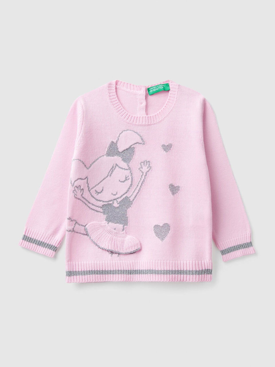 Pull avec danseuse en intarsia image number 1