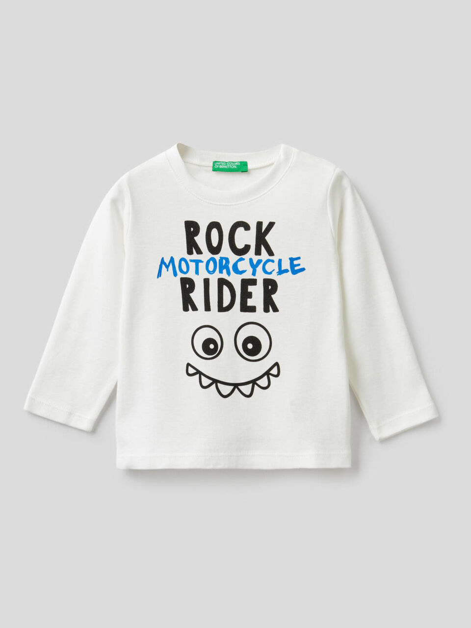 T-Shirt mit langen Ärmeln und aufgedrucktem Slogan image number 1