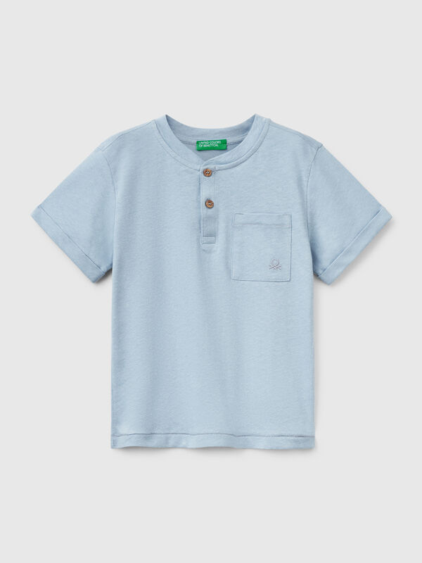 T-shirt with henley neck Junior Boy