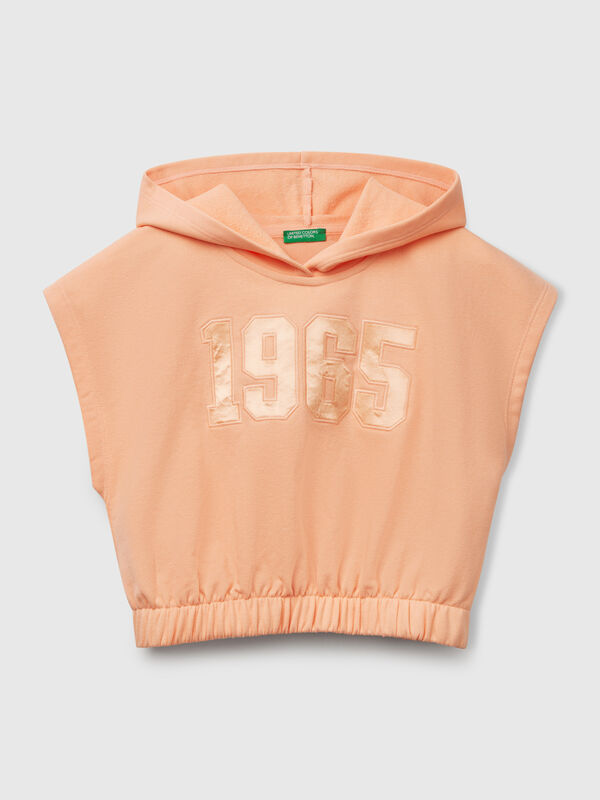 Ärmelloses Sweatshirt mit Kapuze Mädchen
