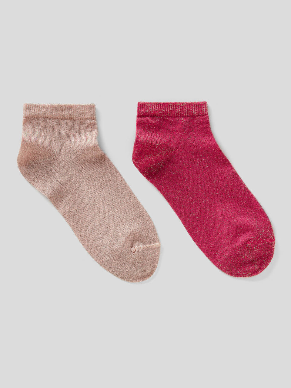 Deux paires de chaussettes basses avec fil de lurex image number 1