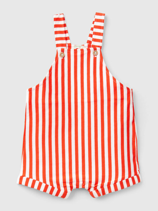 Striped rompers in organic cotton New Born (0-18 months)