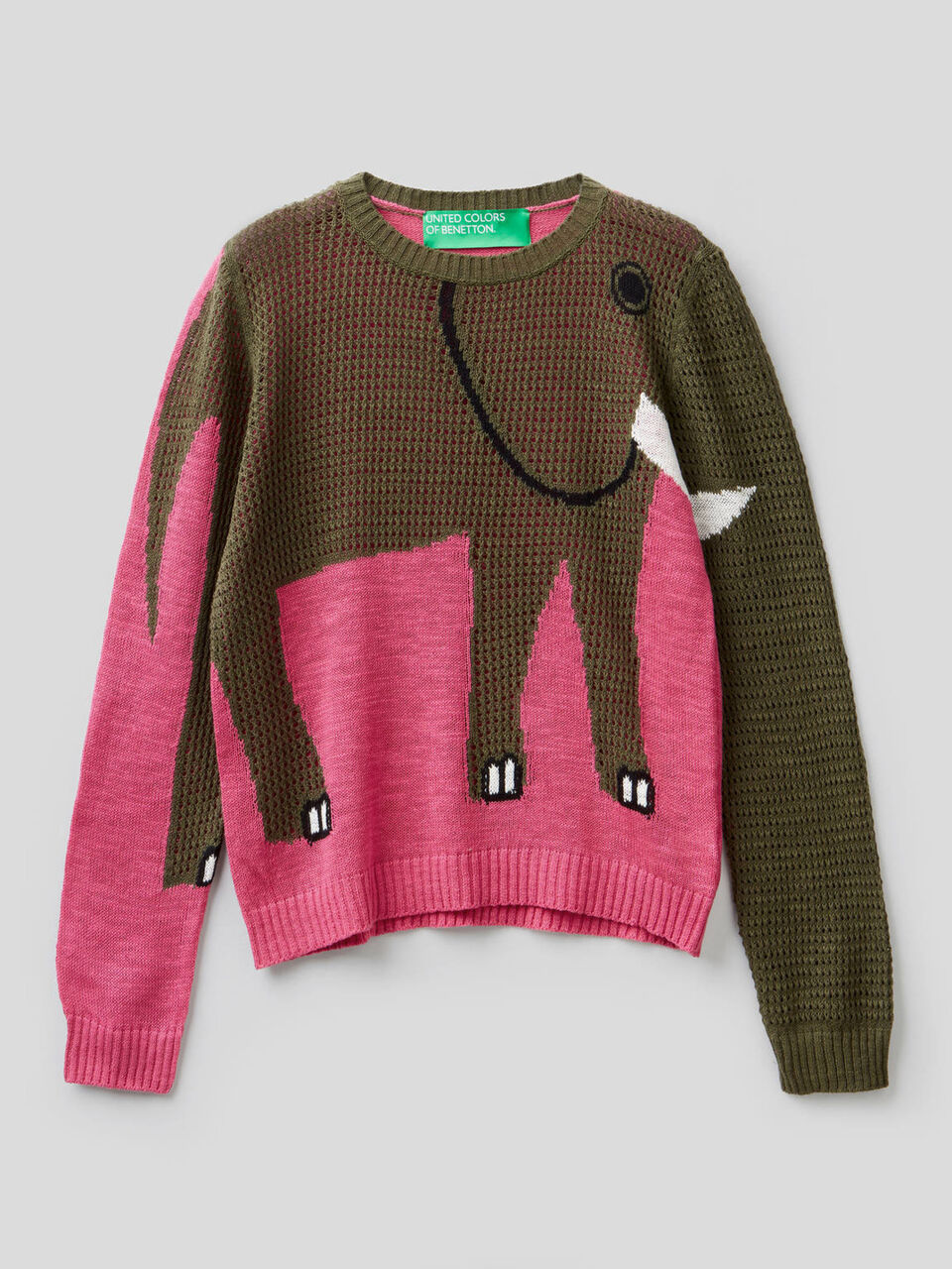 Pullover mit Lochmuster image number 1