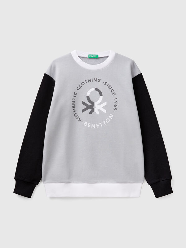 Sweat à imprimé en pur coton Garçon