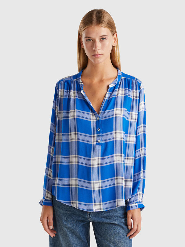 Flowy check shirt Women