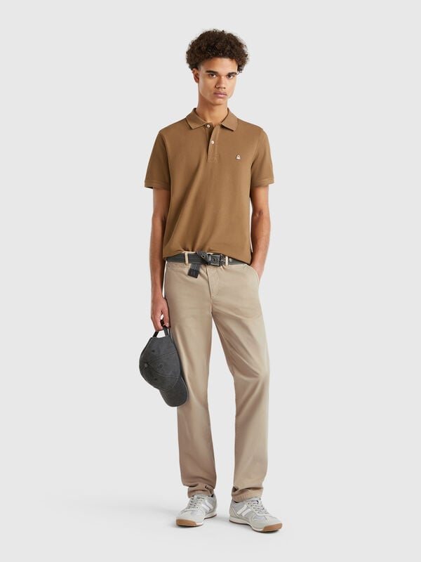 Chinohose slim fit in Beige  Herren
