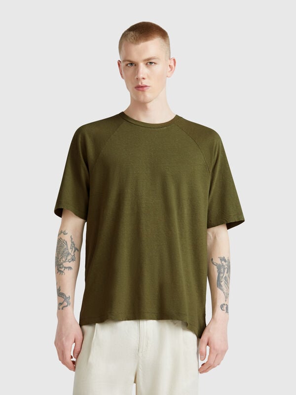 T-shirt in linen blend Men
