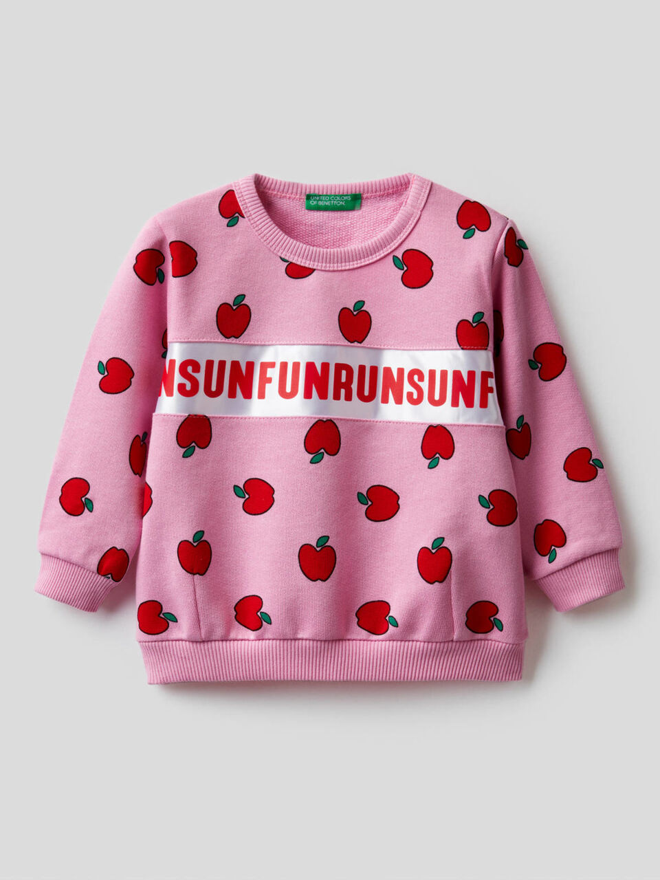 Sweat imprimé en pur coton image number 1