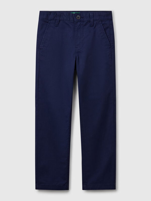 Slim fit chinos in stretch cotton Junior Boy