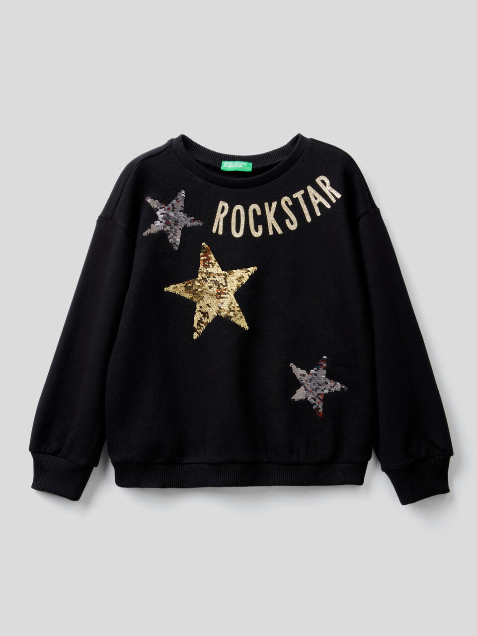 Sweat 100 % coton à paillettes image number 2