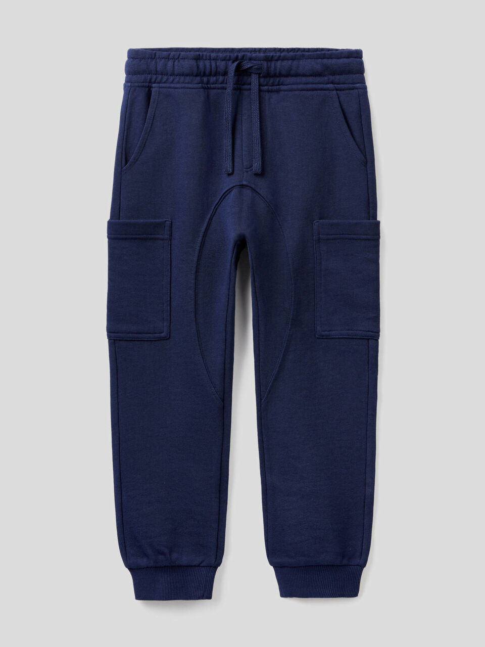 Pantalon cargo en molleton de pur coton image number 1