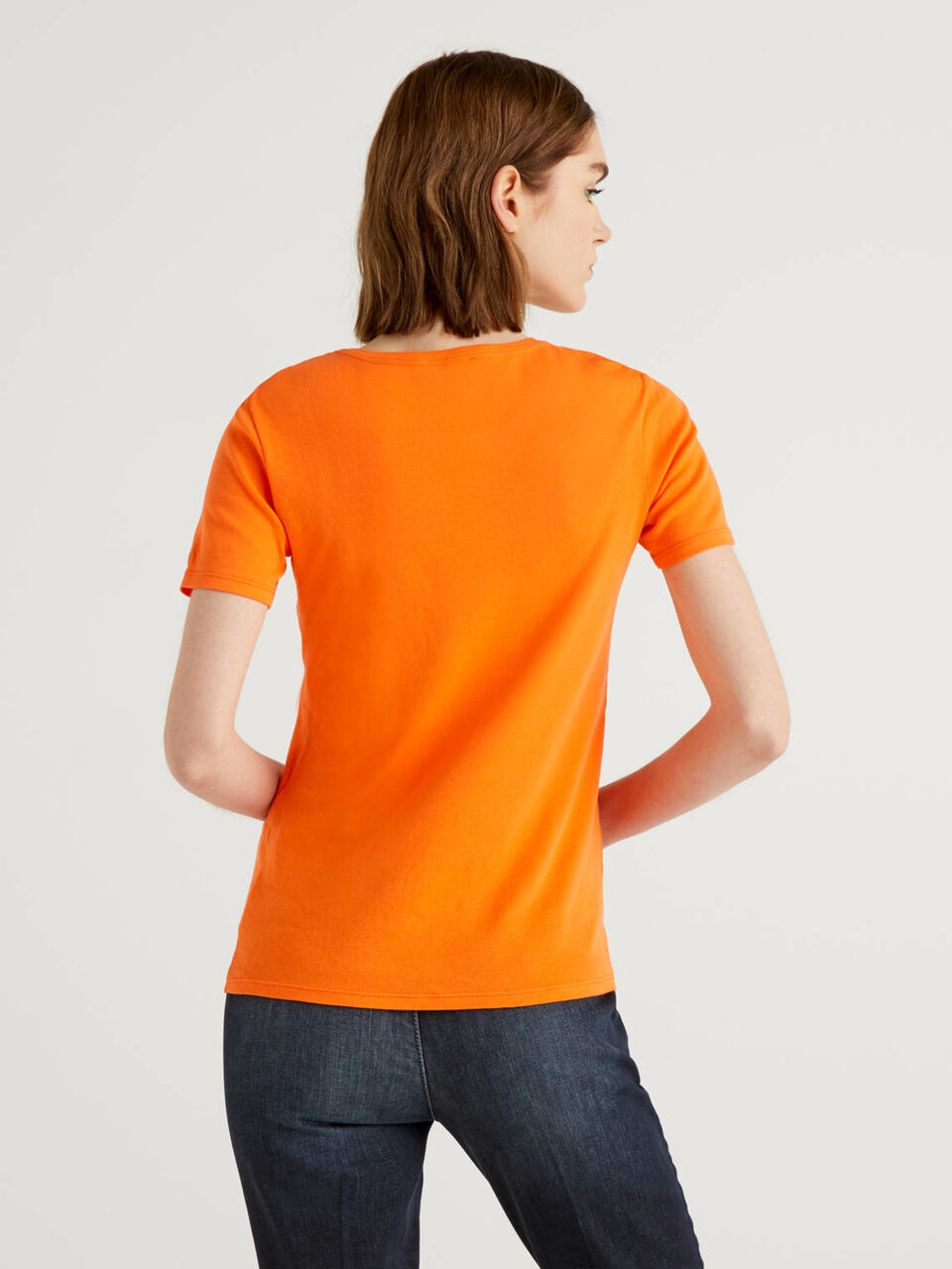 Customizable long fiber cotton t-shirt