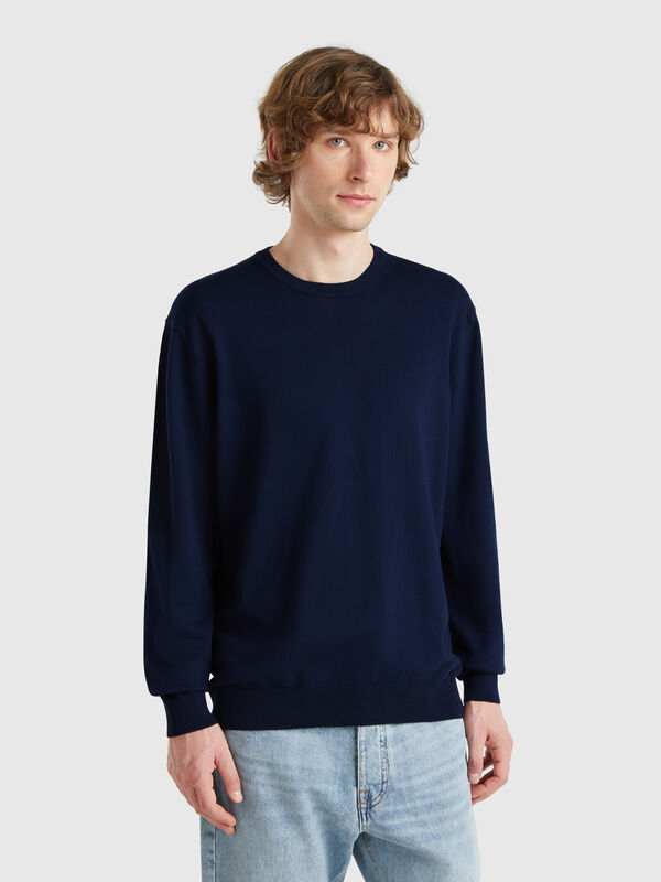 Pullover aus 100% Baumwolle mit Rundhalsausschnitt  Herren