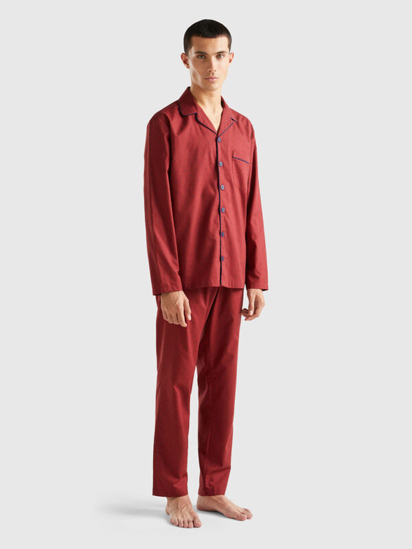 Pyjama à pois avec pochette