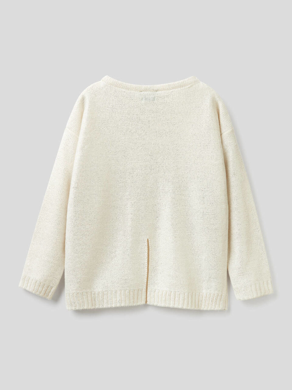 Maxi sweater with foil print image number 2