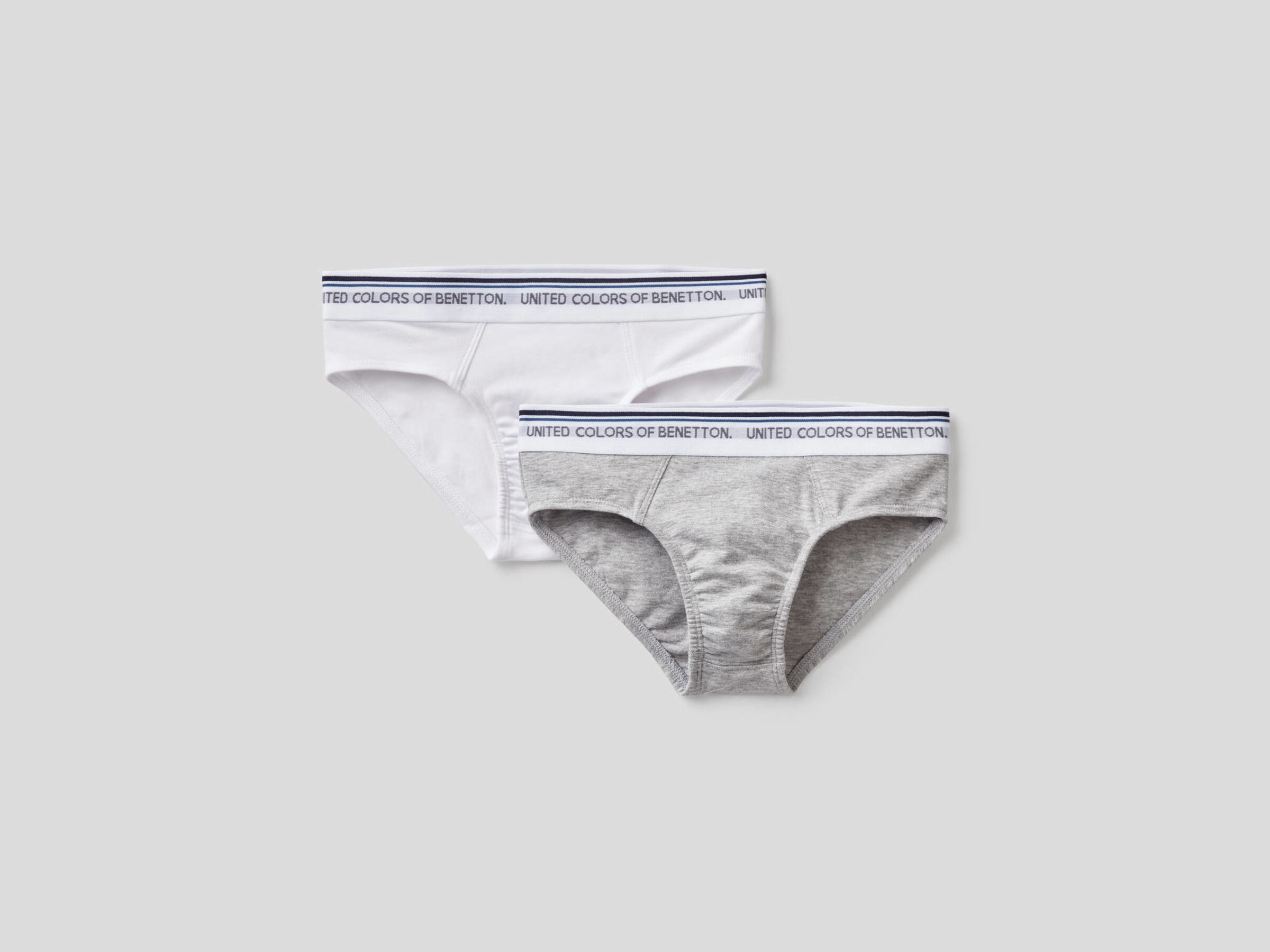 Zwei Slip mit Jacquard-Gummi image number null