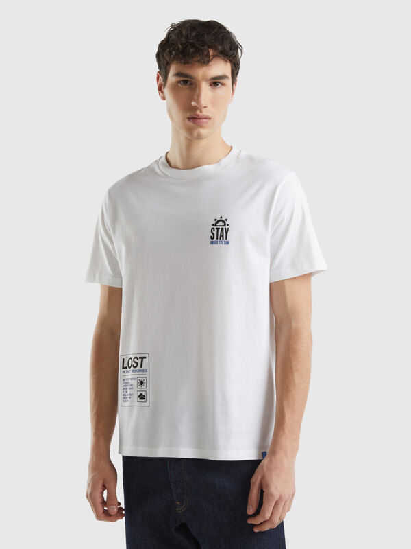 T-Shirt mit Druck aus Bio-Baumwolle Herren