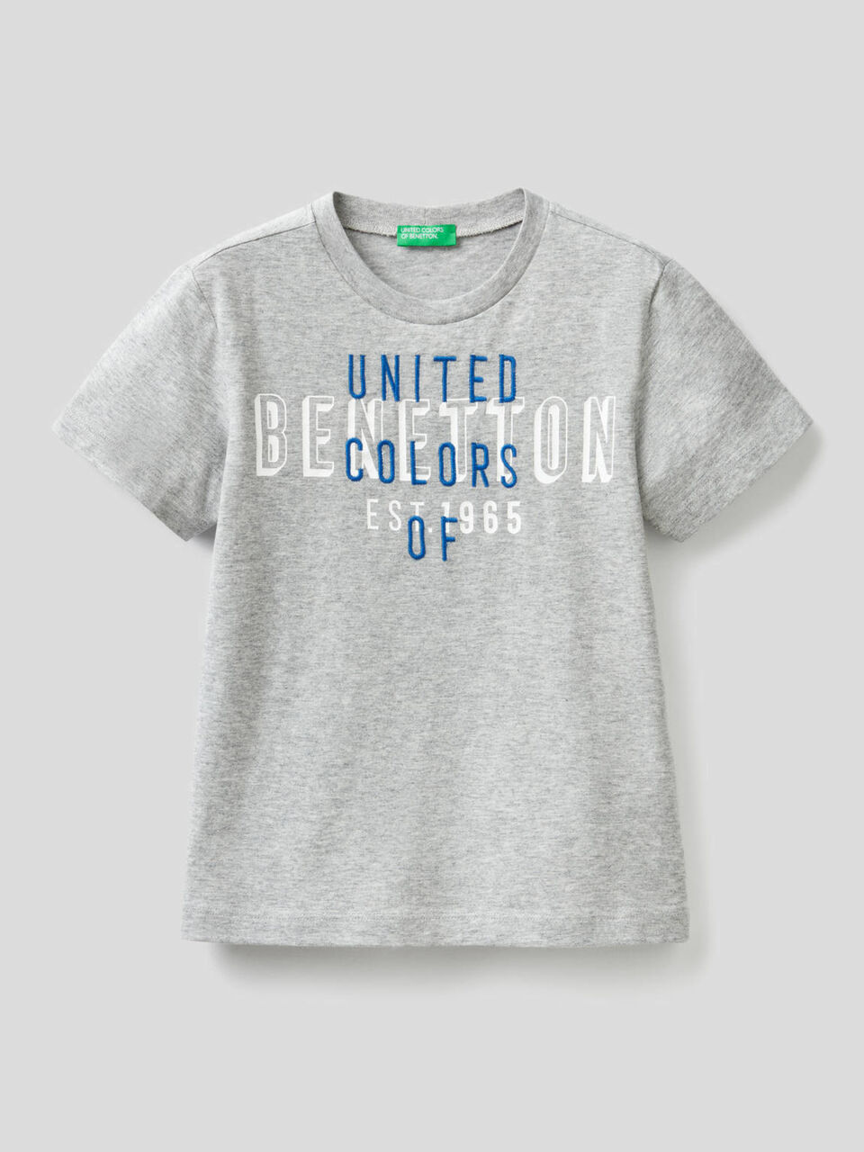 100% cotton t-shirt with embroidered logo image number 1