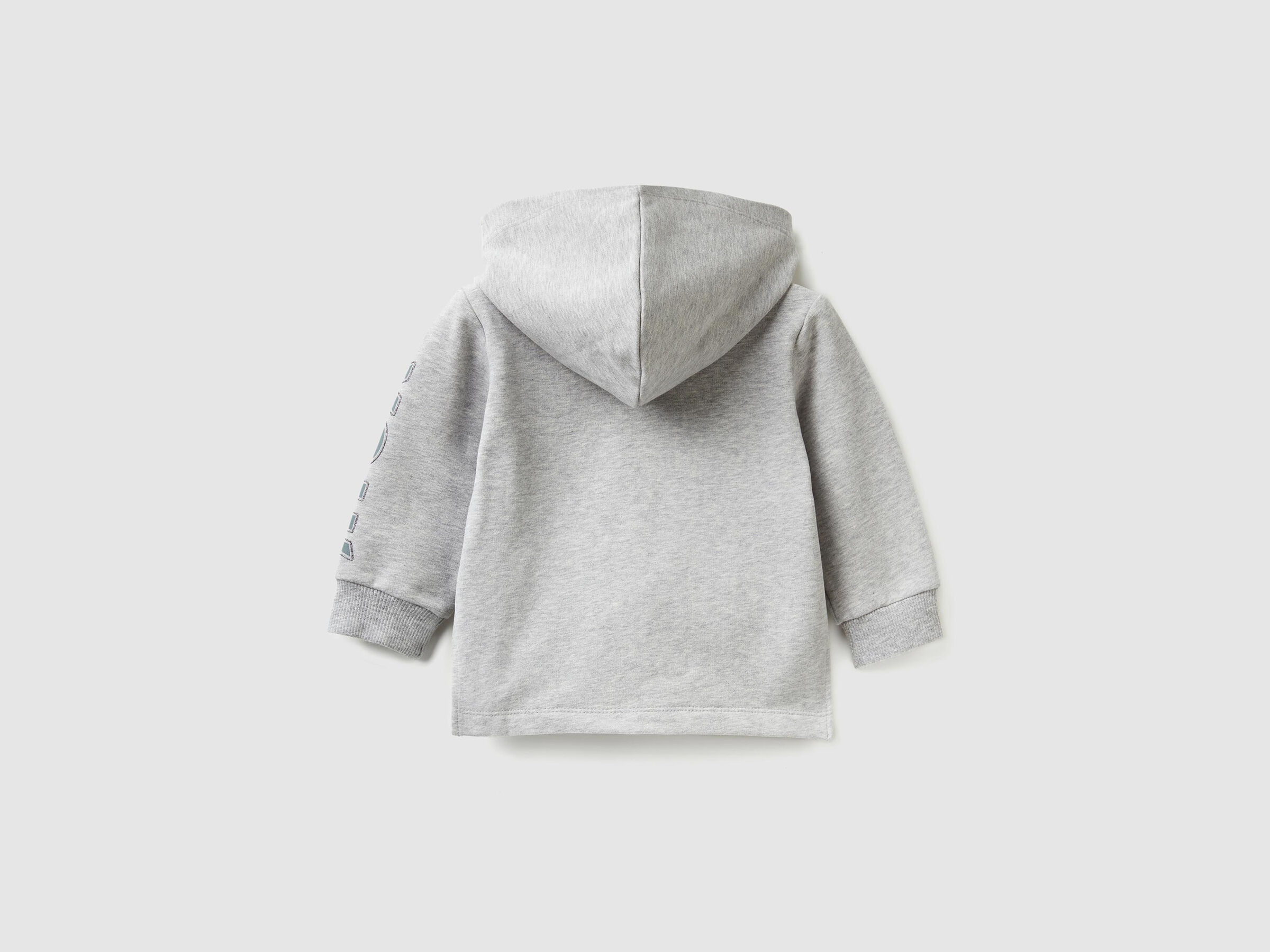 Sweatshirt mit Reißverschluss und Glitterprint image number null