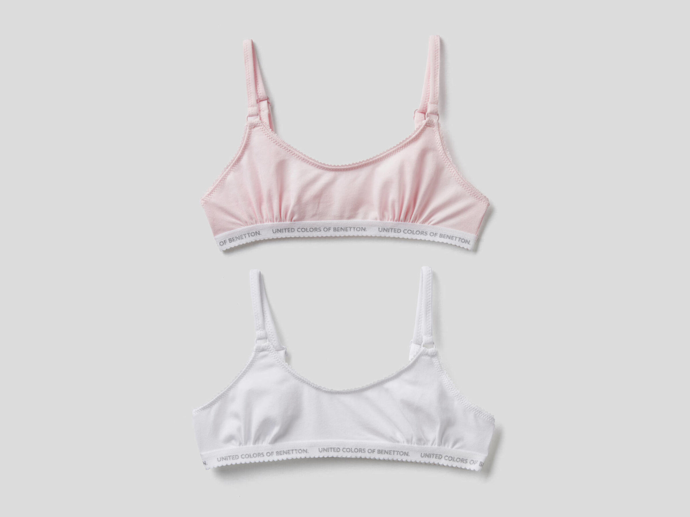 Zwei Brassiéres aus elastischer Baumwolle image number null