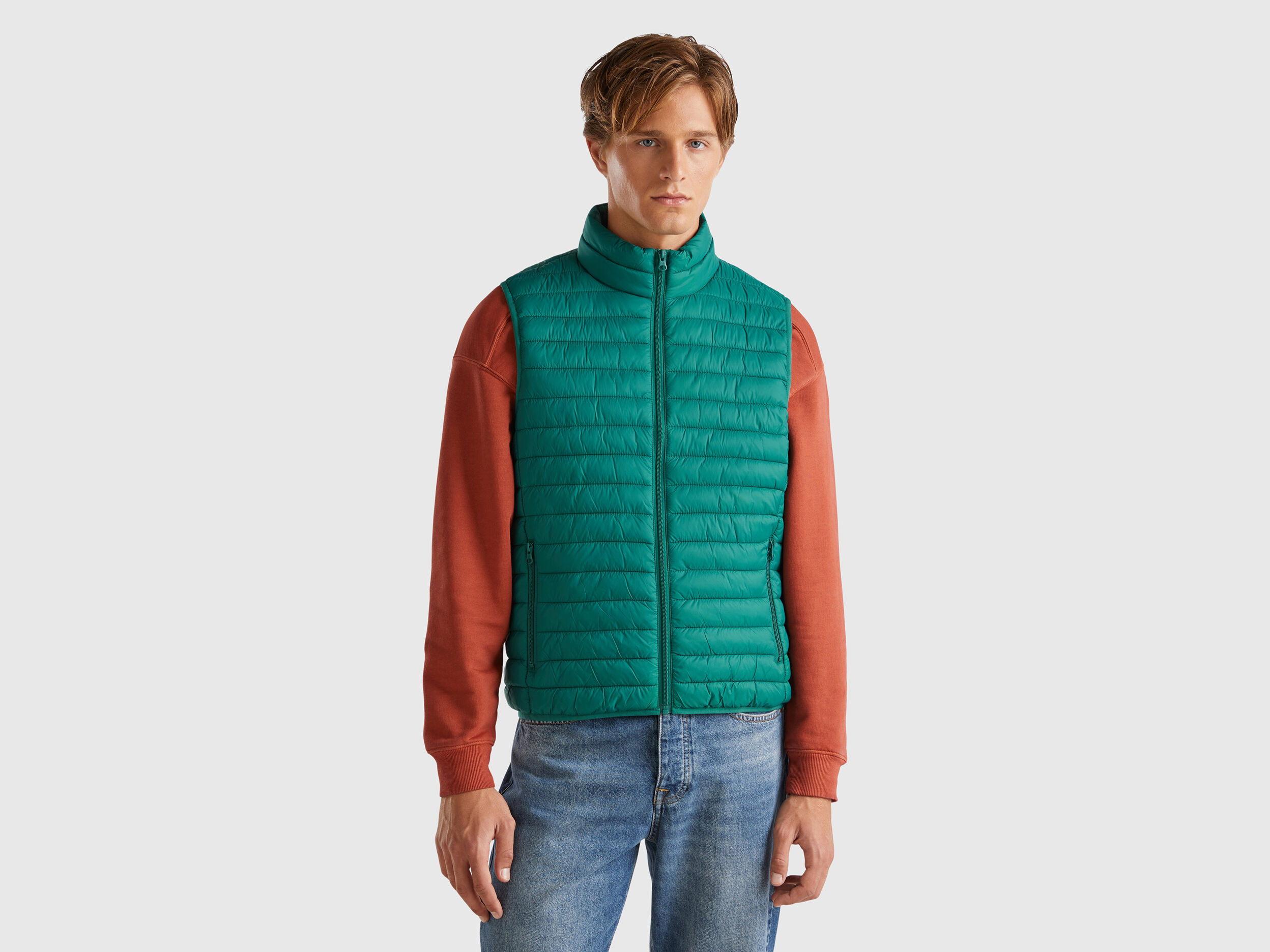 Sleeveless puffer jacket mens store