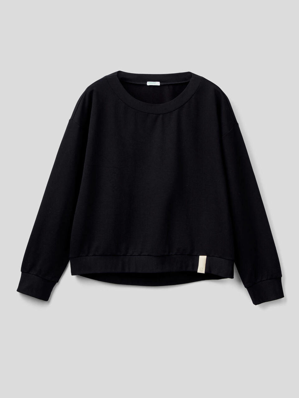 Sweatshirt in stretch cotton blend image number 1