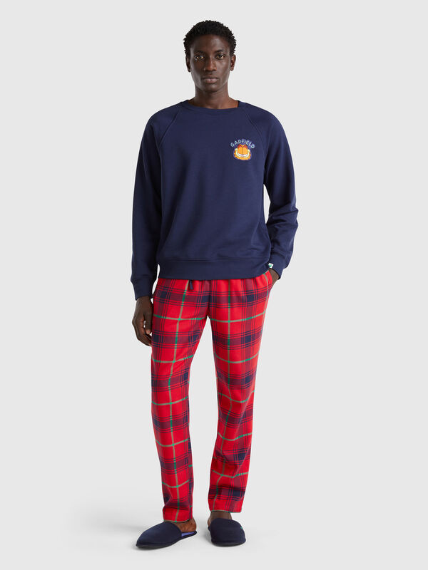 Pantalon tartan en flanelle Homme