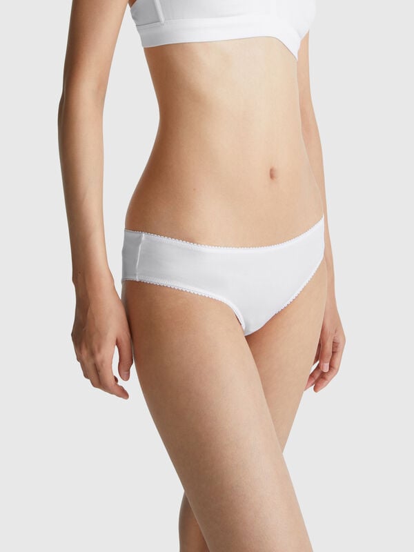Basic-Slip aus elastischer Baumwolle Damen