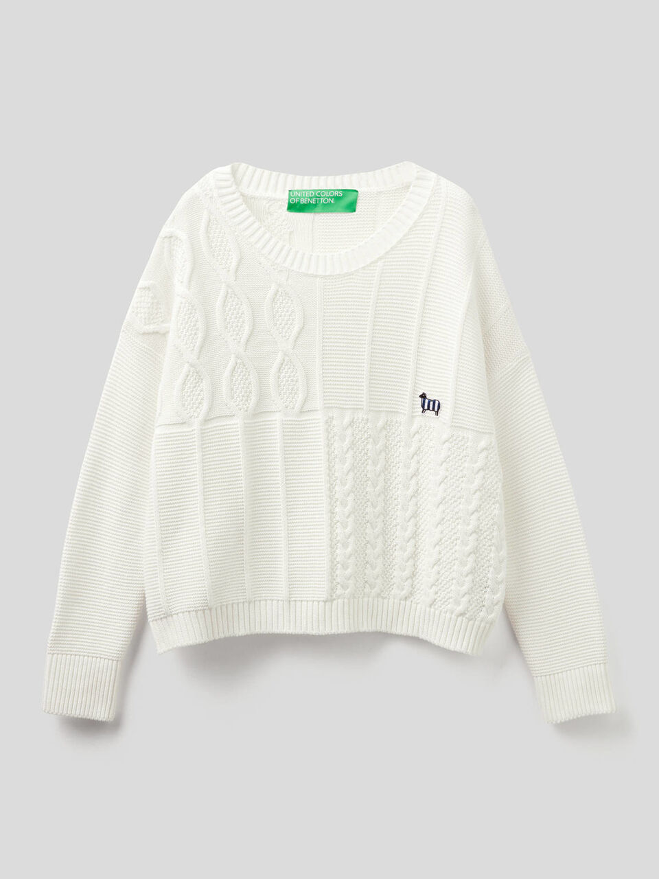 Pull texturé en 100% coton image number 1