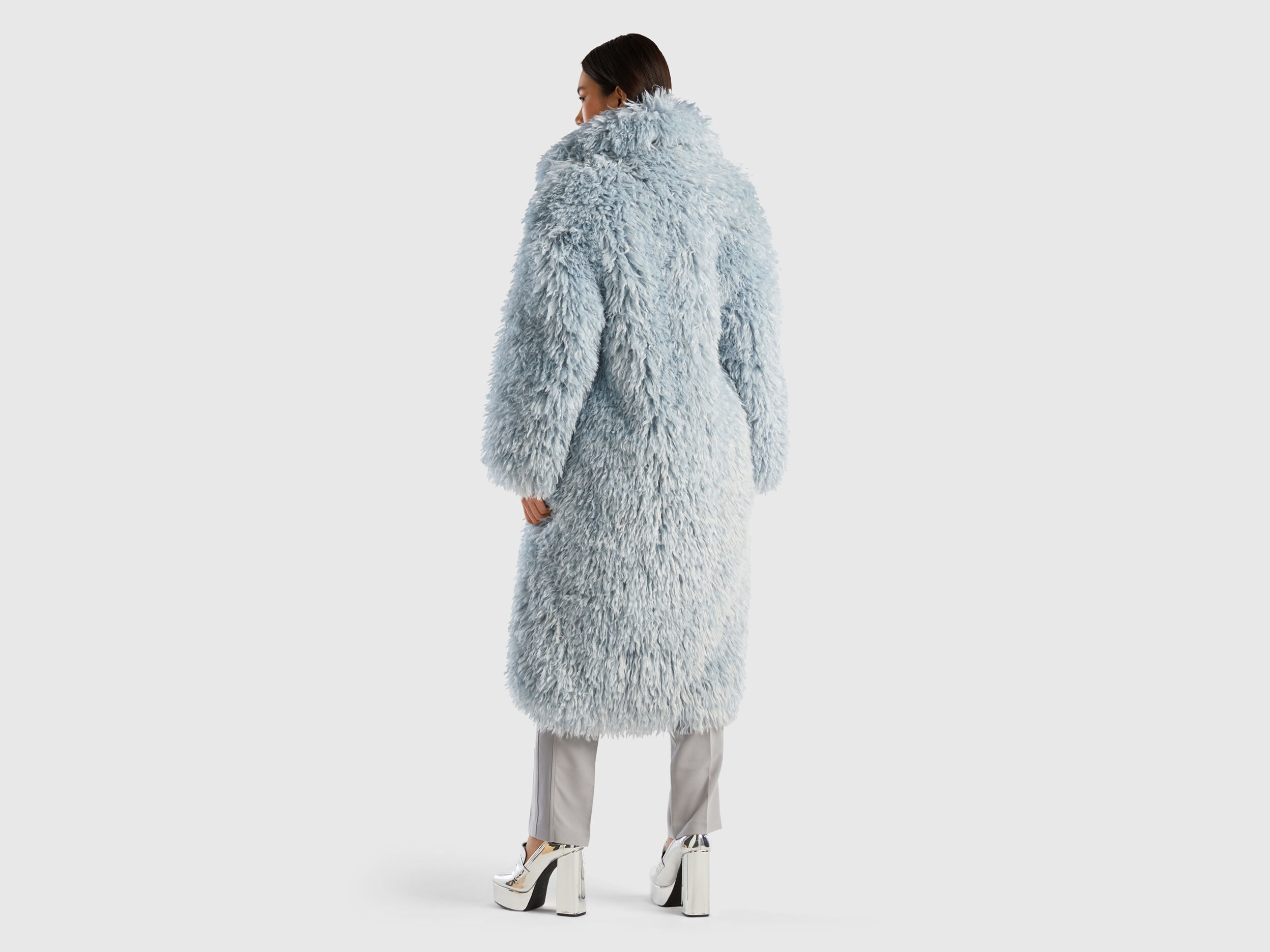 Manteau long femme fourrure synthétique new arrivals