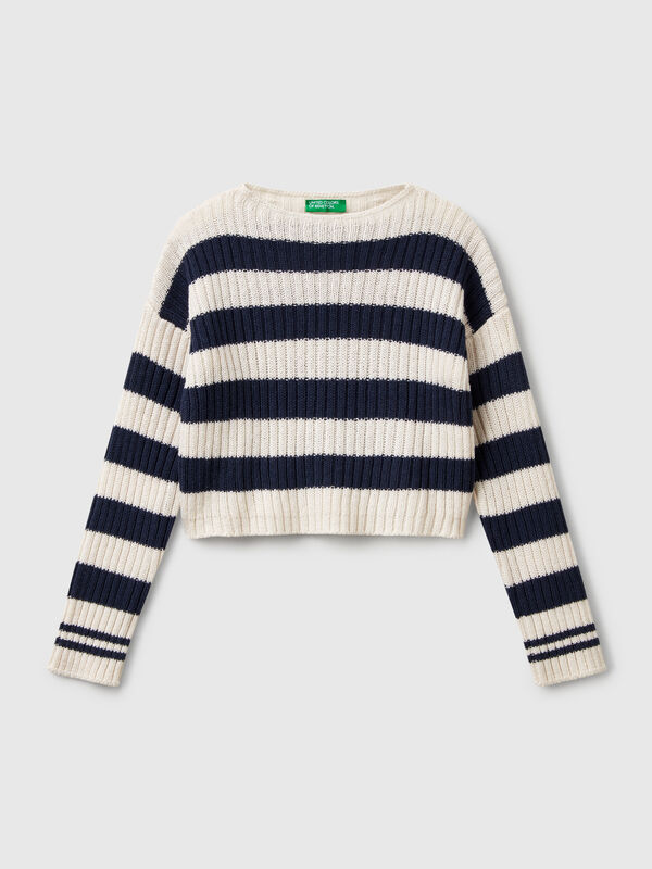 Two-tone striped sweater Junior Girl